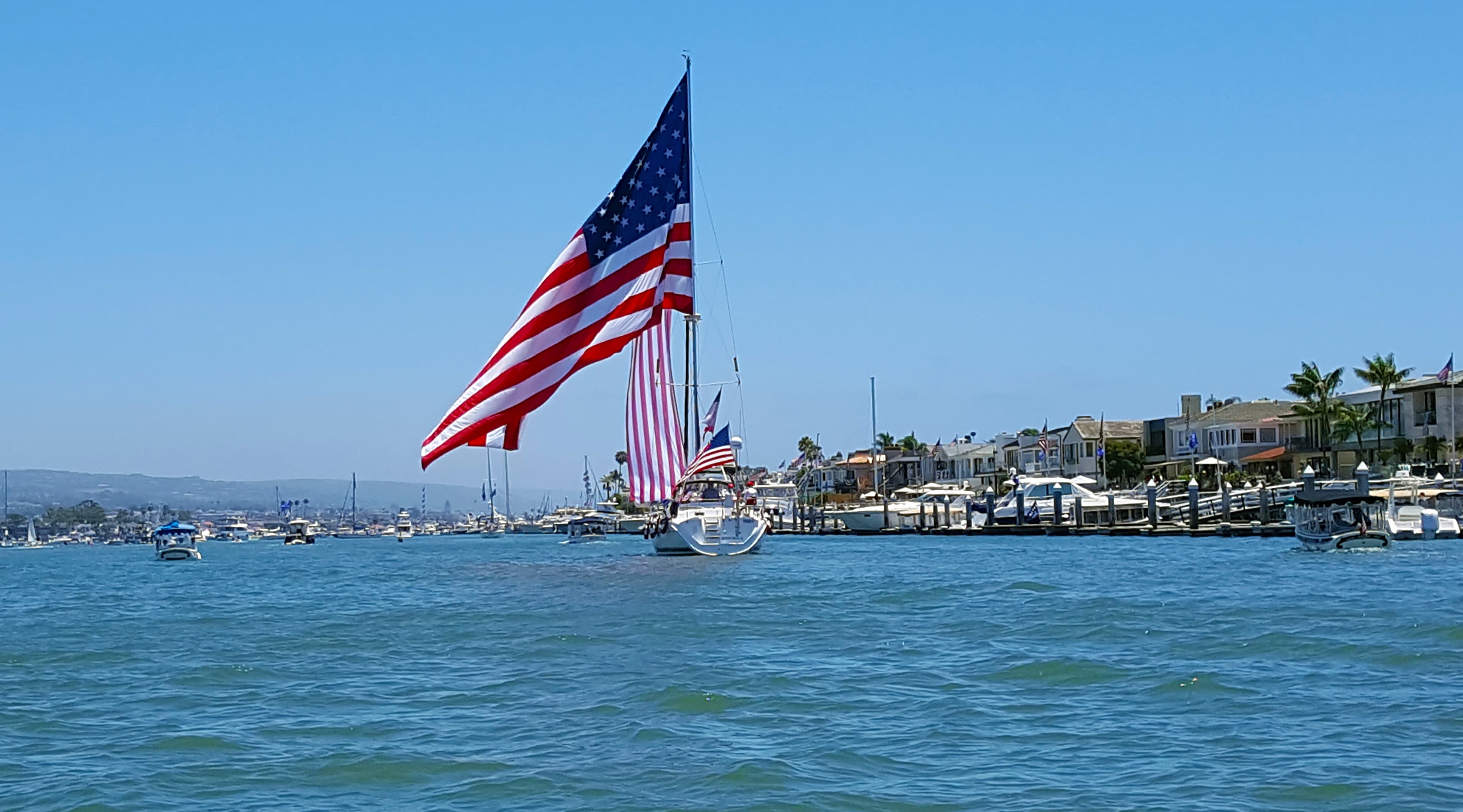 boat parade — a boat parade, not this one